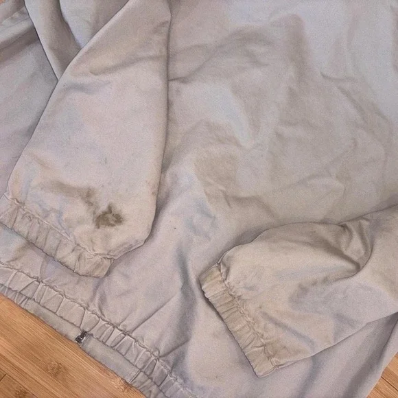 Polo Ralph Lauren Harrington Vintage 90s Beige Zip Up Jacket XL Casual Coat - Picture 6 of 7